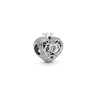 Намистина Pandora Корона королеви з рожевим каменем 790763C01