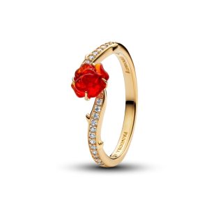 Каблучка Pandora Зачарована троянда Красуня і Чудовисько 163984C01